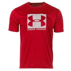 Under Armour Men's Boxed Short Sportstyle Short Sleeve T-Shirt Red